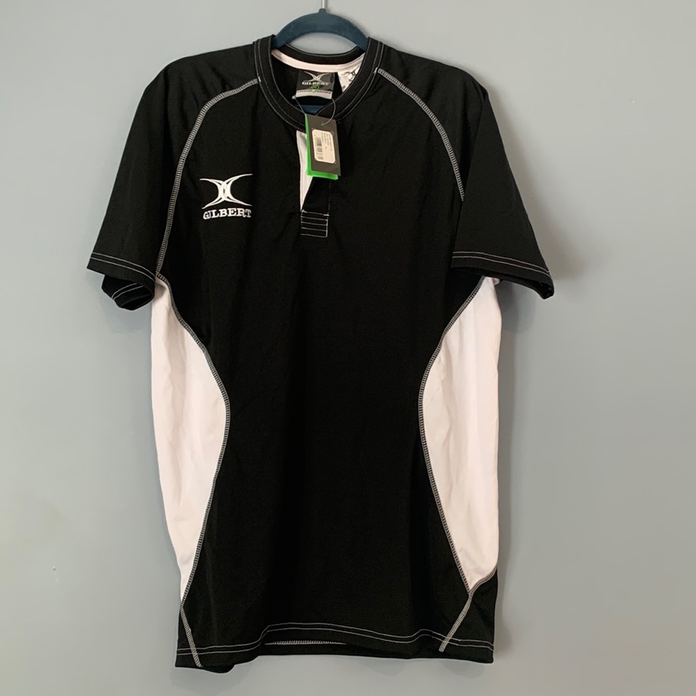 2 Gilbert Rugby XACT Premier Jersey Size XLarge 2 for 1 Black and White